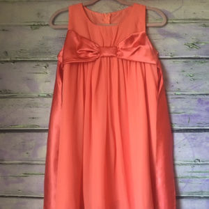 Coral Chiffon High-Low Dress